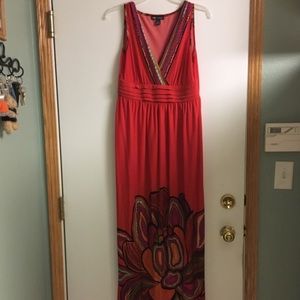Salmon colored Flowy Summer Dress